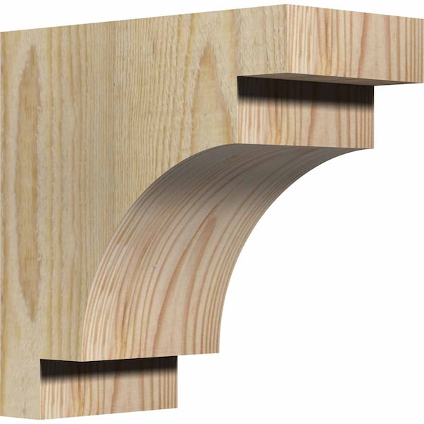 Ekena Millwork Mediterranean Rough Sawn Corbel, Douglas Fir, 4"W x 8"D x 8"H COR04X08X08MED00RDF - main